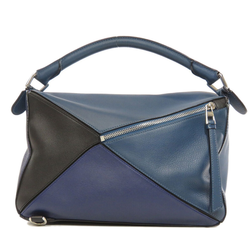 Loewe Anagram Puzzle Handbag Bag Calfskin Black